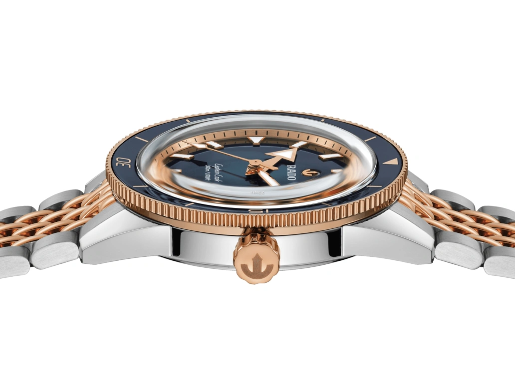 Rado,Captain Cook 39mm,39mm,Stainless Steel,Ceramic,Blue,Automatic,Day,Anti-magnetic,R32224203