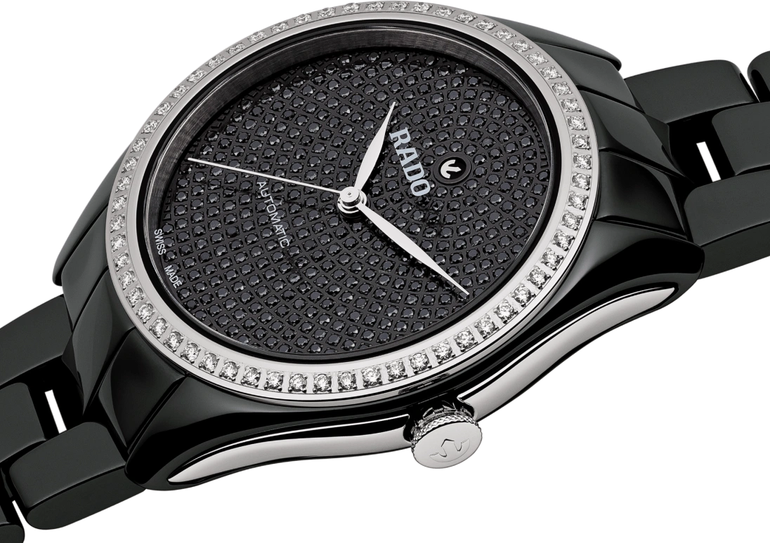 Rado,HyperChrome 36mm,36mm,Ceramic,Black,Automatic,44hours,In-house Caliber,R32482722