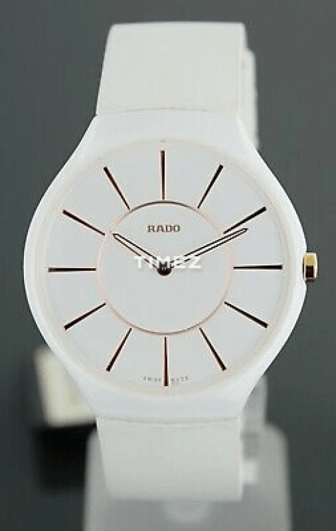 Rado,True Round 39mm,39mm,Ceramic,White,Quartz,Sapphire,Crystal Glass,Round,R27957109