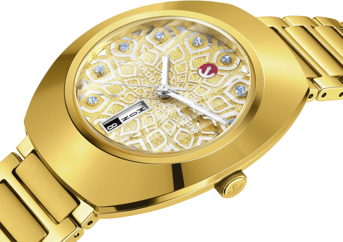 Rado,DiaStar Original 38mm,38mm,Stainless Steel,Gold,Automatic,Date,Day,R12161643