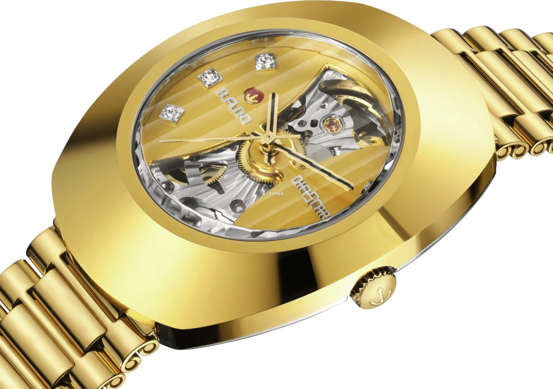Rado,DiaStar Original 35mm,35mm,Stainless Steel,Yellow,Automatic,In-house Caliber,Sapphire,Crystal Glass,R12064263