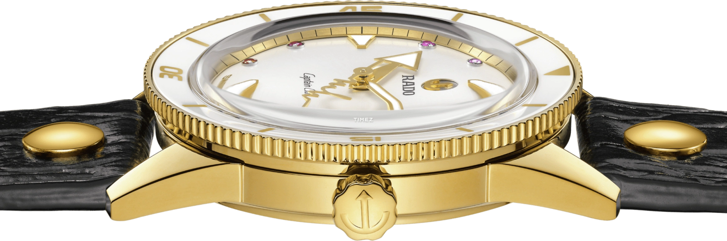 Rado,Captain Cook 37mm,37mm,Ceramic,Stainless Steel,White,Automatic,Day,80hours,R32117708