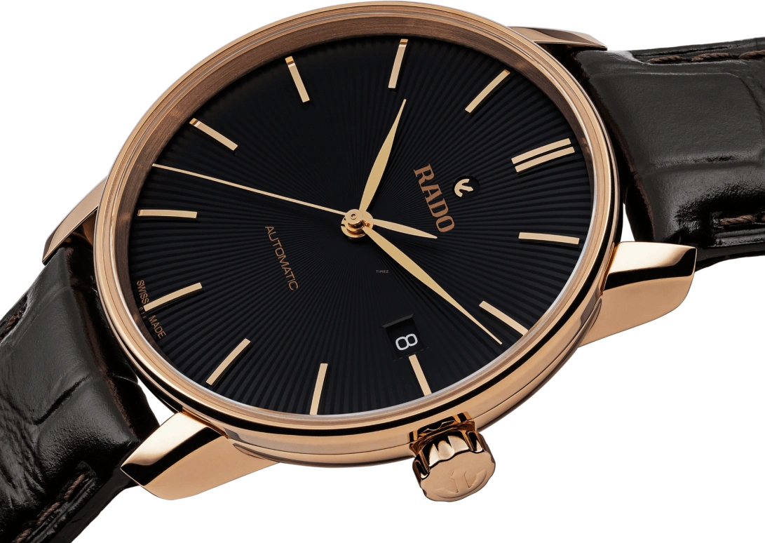Rado,Coupole 37.70mm,37.70mm,Stainless Steel,Black,Automatic,Day,In-house Caliber,R22861165