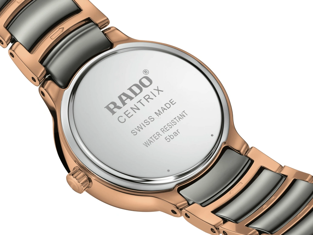 Rado,Centrix 30.50mm,30.50mm,Stainless Steel,White,Silver,Quartz,Day,In-house Caliber,R30024012