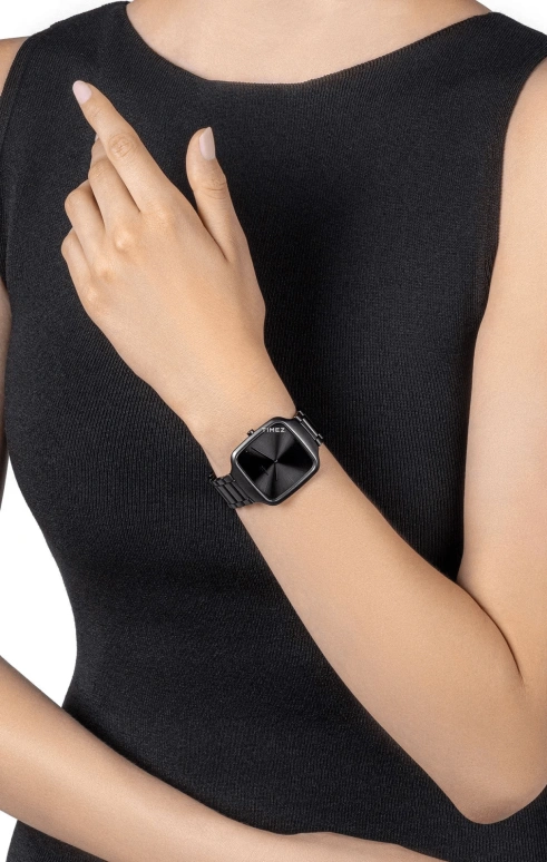 Rado,True Square 37mm,37mm,Ceramic,Black,Quartz,In-house Caliber,Sapphire,Crystal Glass,R27062152