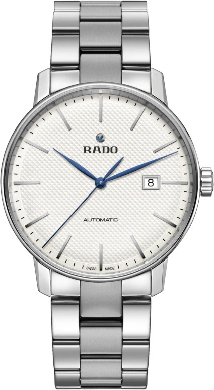 Rado,Coupole 41mm,41mm,Stainless Steel,White,Automatic,Day,80hours,R22876013