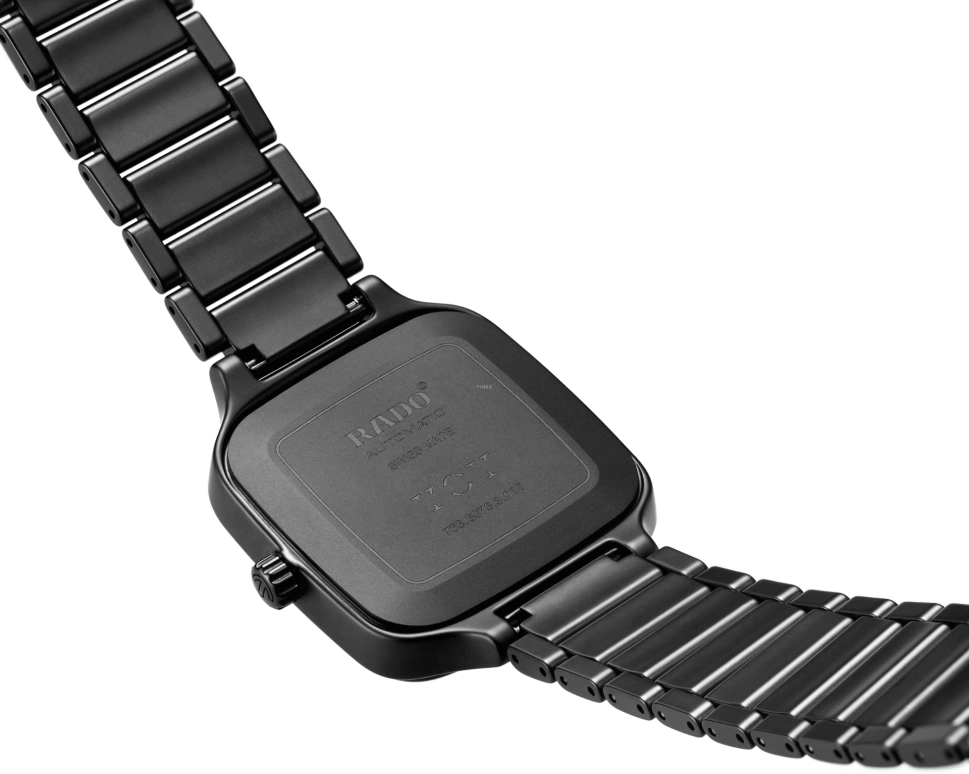 Rado,True Square 38x44.20mm,38x44.20mm,Ceramic,Black,Automatic,80hours,In-house Caliber,R27075152