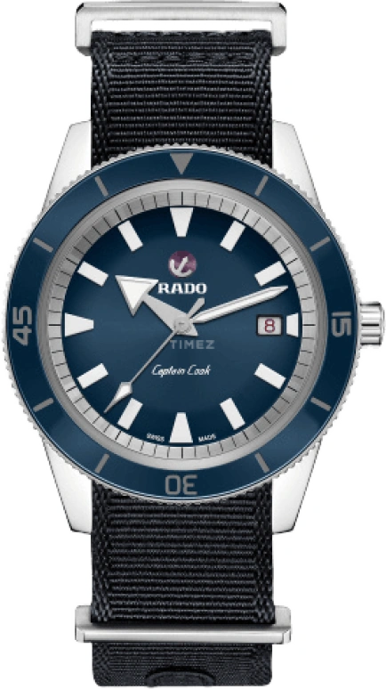Rado,Captain Cook 42mm,42mm,Ceramic,Stainless Steel,Black,Automatic,Date,Anti-magnetic,R32505208