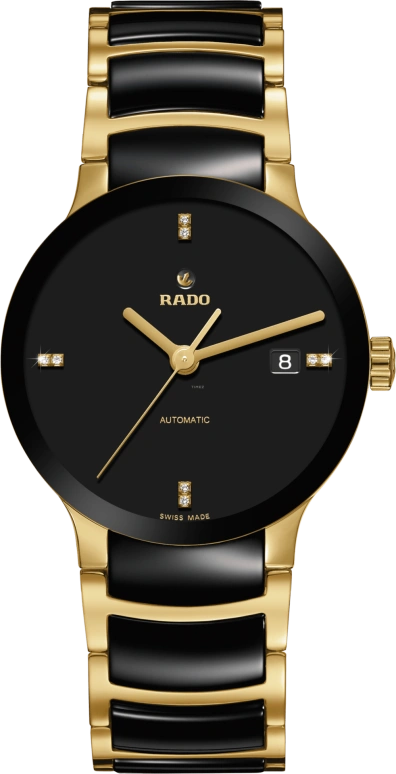 Rado,Centrix 38mm,38mm,Stainless Steel,Ceramic,Black,Automatic,42hours,Sapphire,Crystal Glass,R30035712