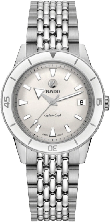 Rado,Captain Cook 37.30mm,37.30mm,Stainless Steel,Silver White,Automatic,Day,Anti-magnetic,R32500013