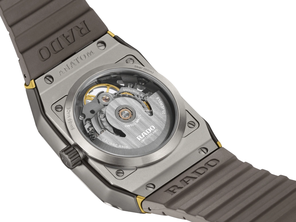 Rado,Anatom 32.50mm,32.50mm,Ceramic,Stainless Steel,Grey,Automatic,80hours,In-house Caliber,R10206109