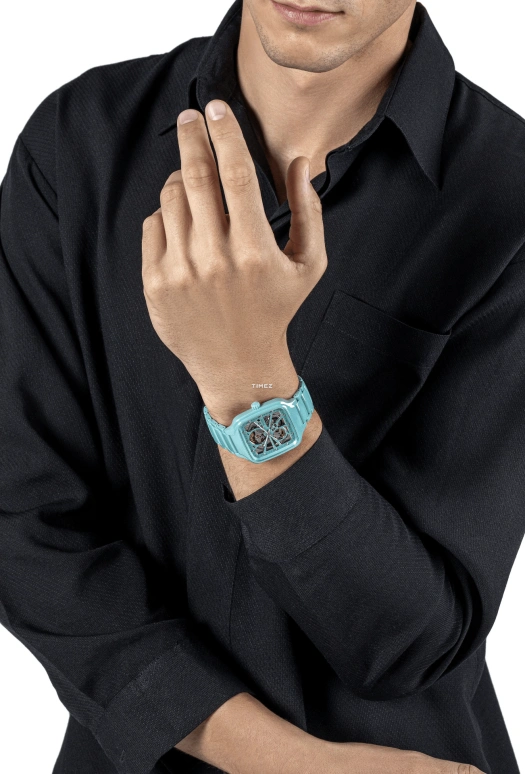 Rado,True Square 38mm,38mm,Ceramic,Green,Silver,Automatic,In-house Caliber,Sapphire,Crystal Glass,R27176712