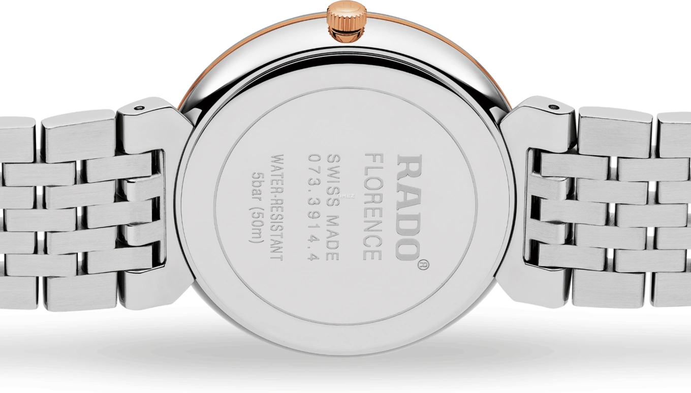 Rado,Florence 38mm,38mm,Stainless Steel,Silver White,Quartz,Day,In-house Caliber,R48912723