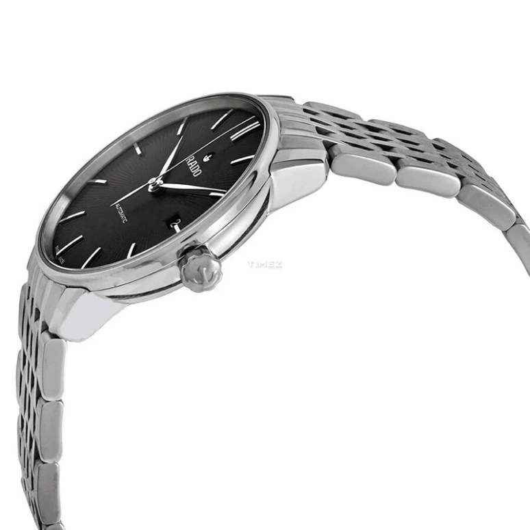 Rado,Coupole 37.70mm,37.70mm,Stainless Steel,Black,Automatic,Day,In-house Caliber,R22860154
