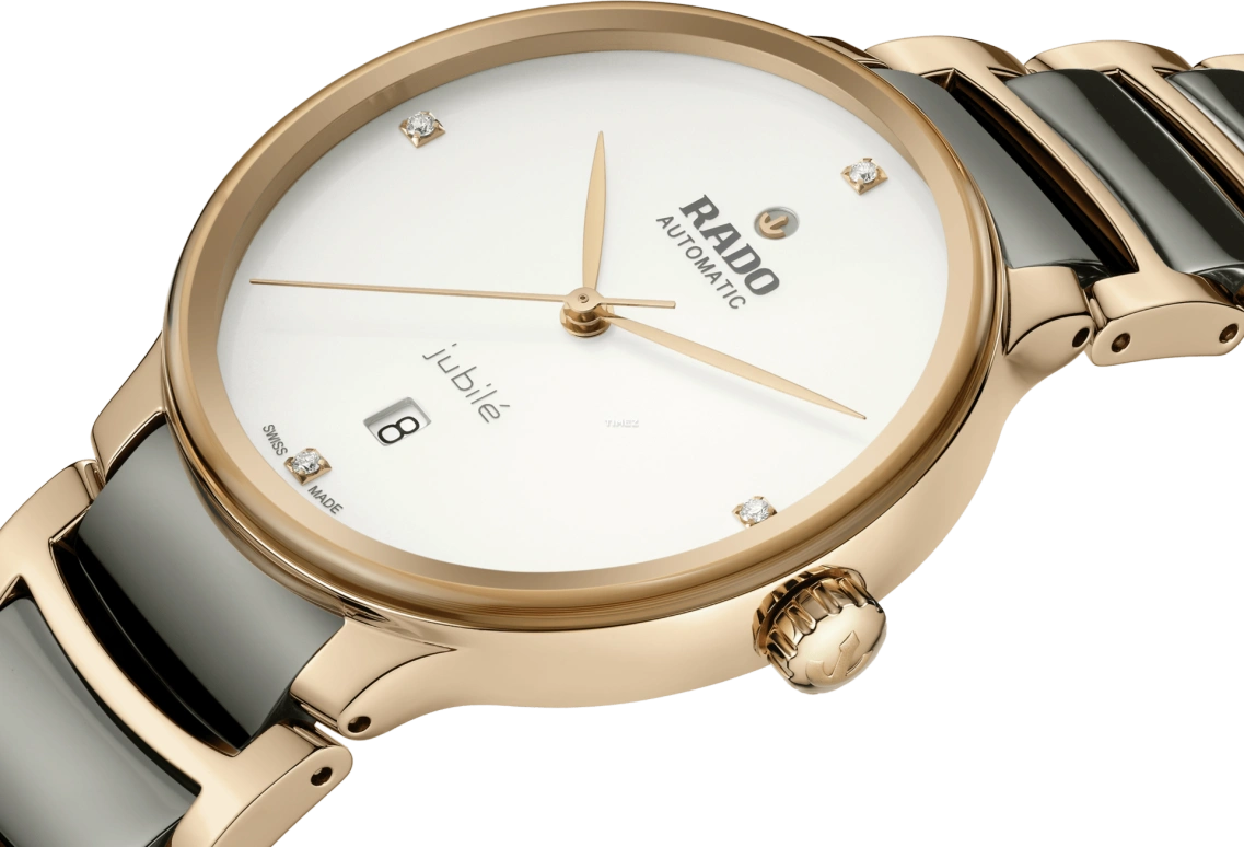 Rado,Centrix 39.50mm,39.50mm,Stainless Steel,White,Automatic,Day,In-house Caliber,R30017722