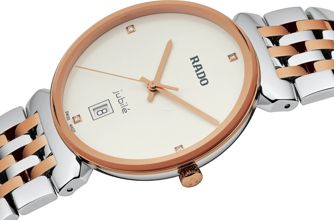 Rado,Florence 38mm,38mm,Stainless Steel,Silver White,Quartz,Day,In-house Caliber,R48912723
