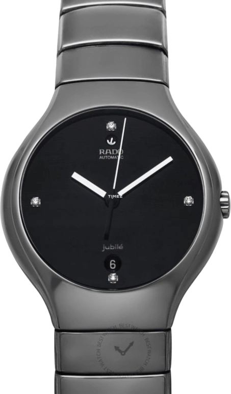 Rado,True Round 40mm,40mm,Ceramic,Black,Automatic,42hours,Sapphire,Crystal Glass,R27351702