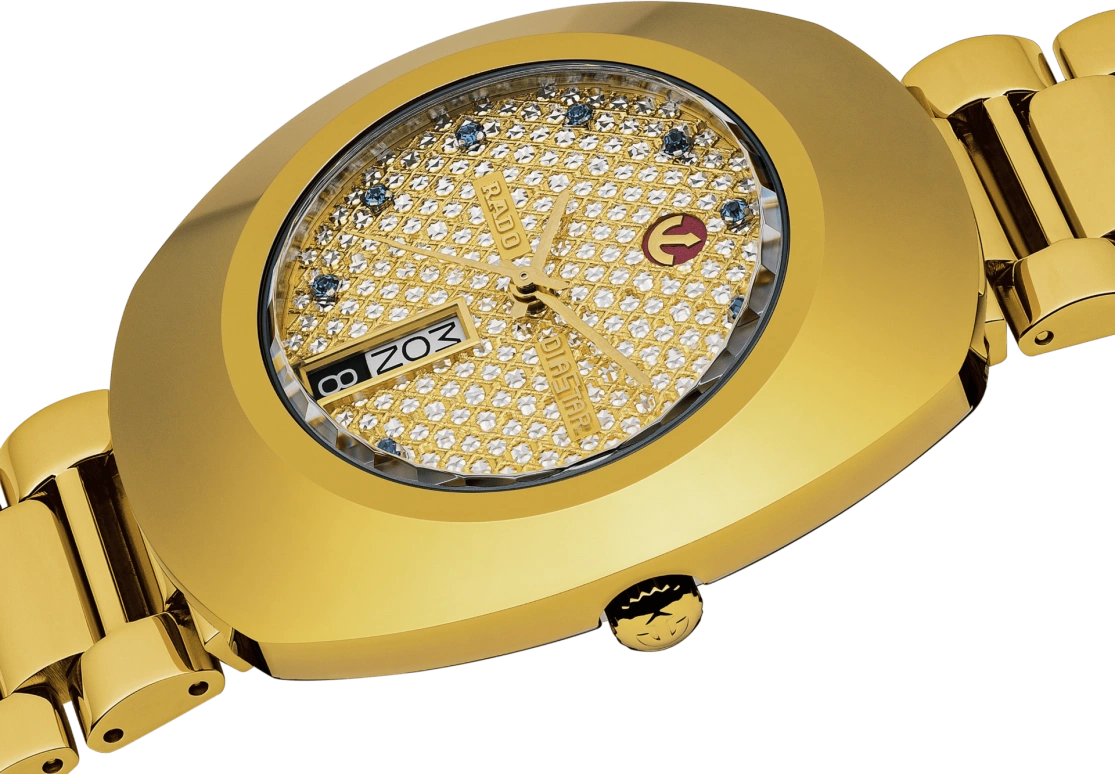Rado,The Original 35mm,35mm,Stainless Steel,Gold,Automatic,Date,Day,R12413314