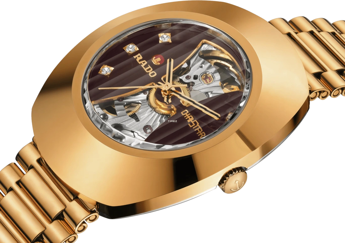 Rado,DiaStar Original 35mm,35mm,Stainless Steel,Brown,Automatic,In-house Caliber,Sapphire,Crystal Glass,R12065303