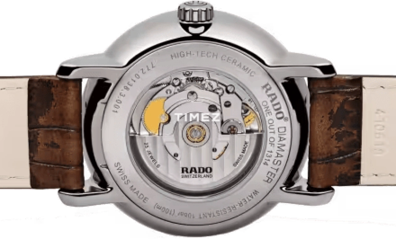 Rado,DiaMaster 43mm,43mm,Ceramic,Silver,Automatic,Day,Power Reserve Indicator,R14138706