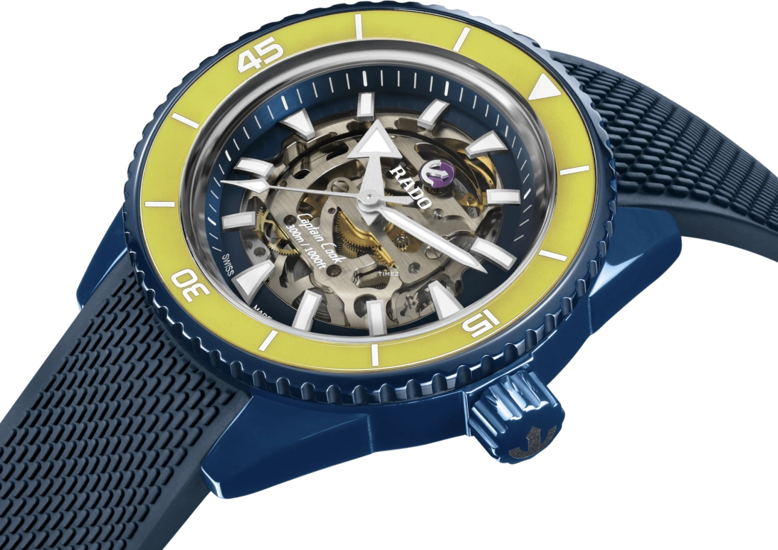 Rado,Captain Cook 43mm,43mm,Ceramic,Transparent,Automatic,Anti-magnetic,80hours,R32152208