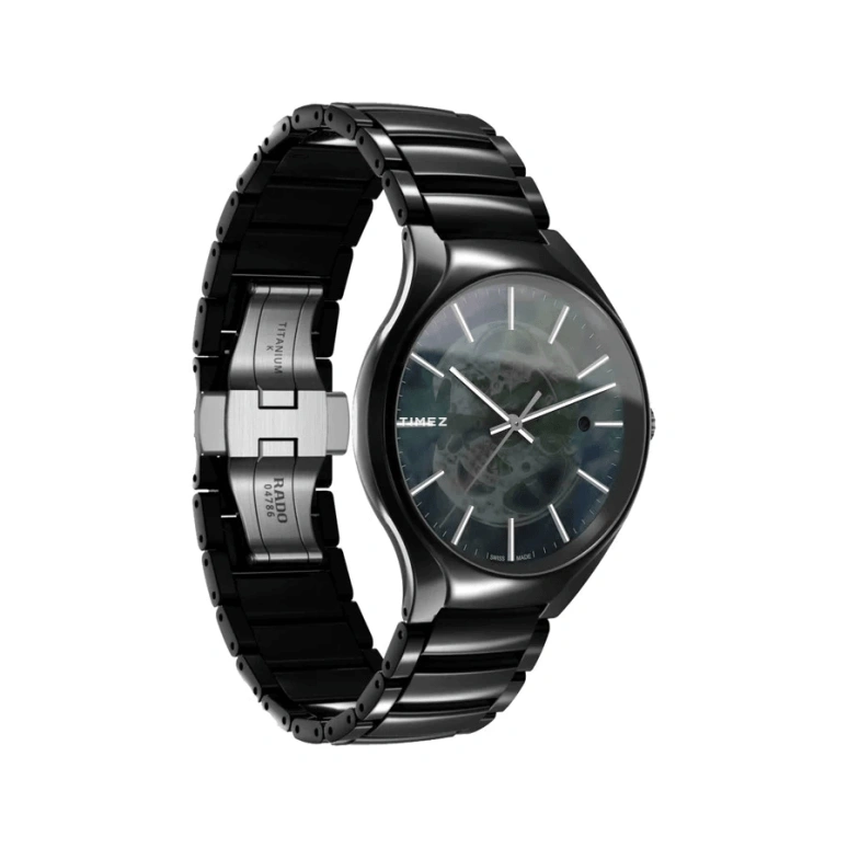 Rado,True Round 40mm,40mm,Ceramic,Skeleton,Automatic,80hours,Sapphire,R27100912