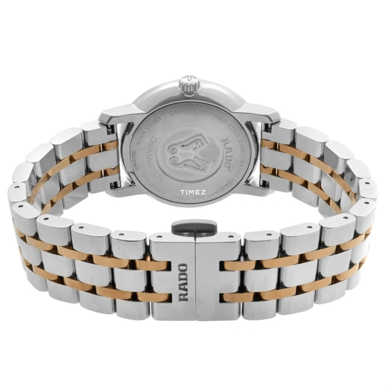 Rado,DiaMaster 33mm,33mm,Stainless Steel,Black,Quartz,Day,Sapphire,Crystal Glass,R14089163