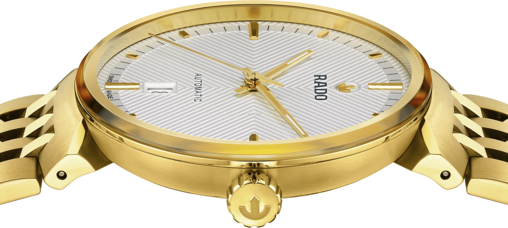 Rado,Florence 39mm,39mm,Stainless Steel,Silver White,Automatic,Day,80hours,R48904013