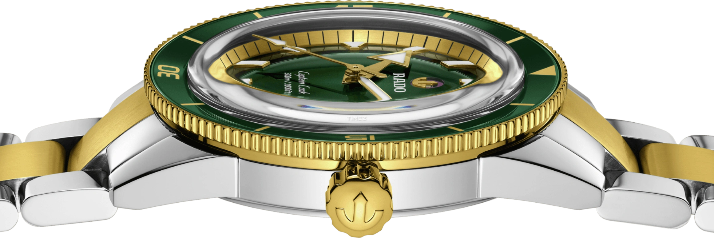 Rado,Captain Cook 42mm,42mm,Stainless Steel,Green,Automatic,Day,In-house Caliber,R32138303