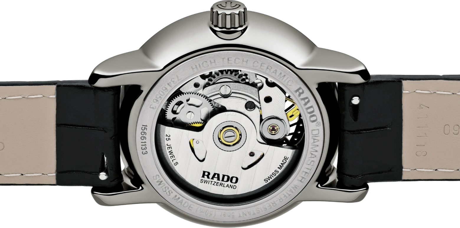 Rado,DiaMaster 35mm,35mm,Ceramic,Black,Automatic,80hours,In-house Caliber,R14056955