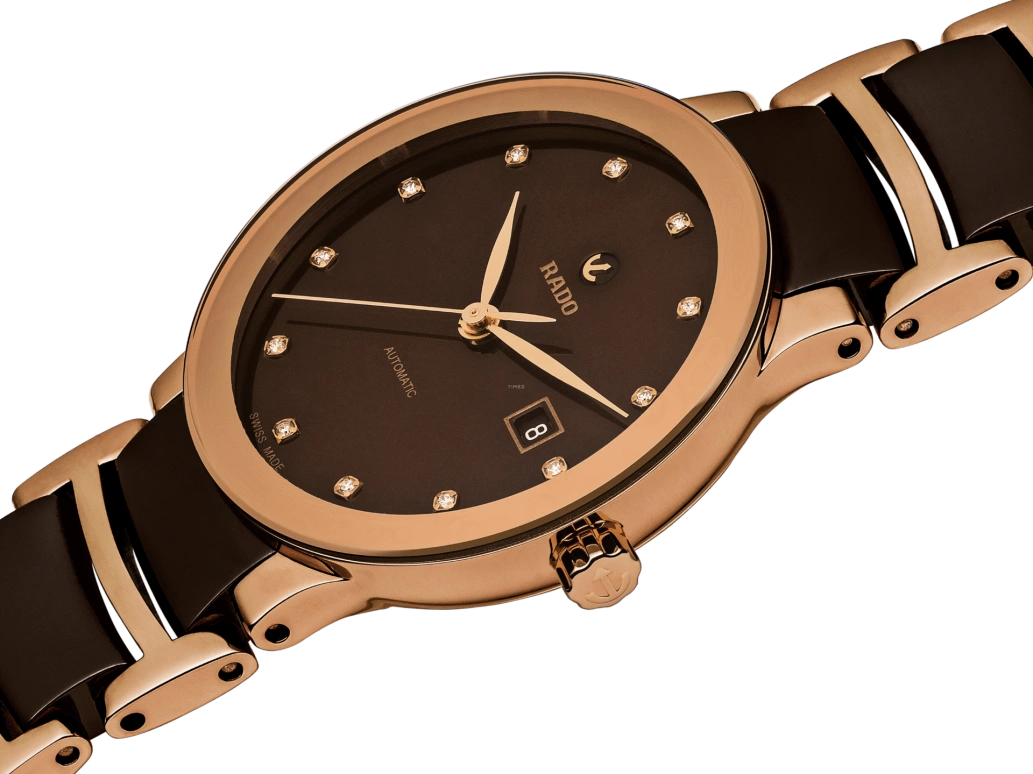 Rado,Coupole 28mm,28mm,Stainless Steel,Coffee,Automatic,Day,38hours,R30183752