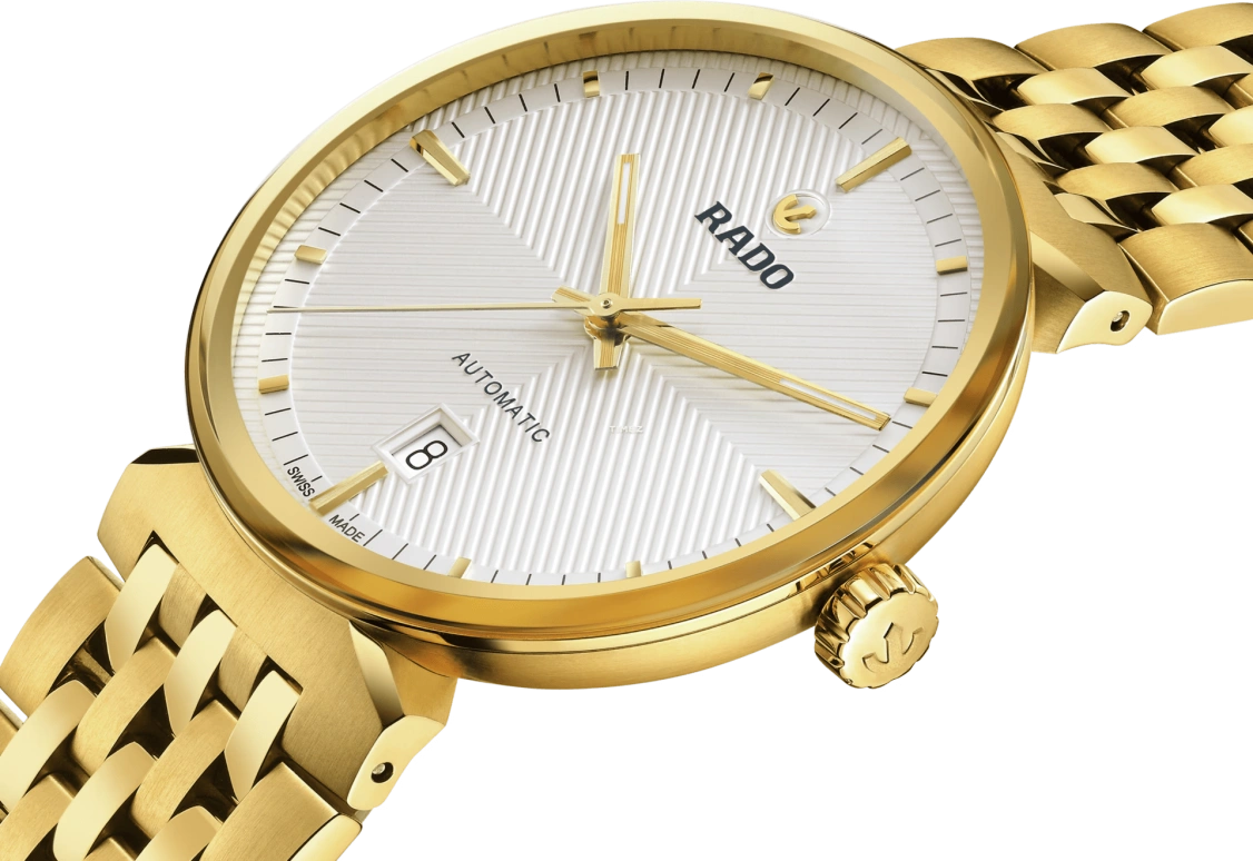 Rado,Florence 39mm,39mm,Stainless Steel,Silver White,Automatic,Day,80hours,R48904013