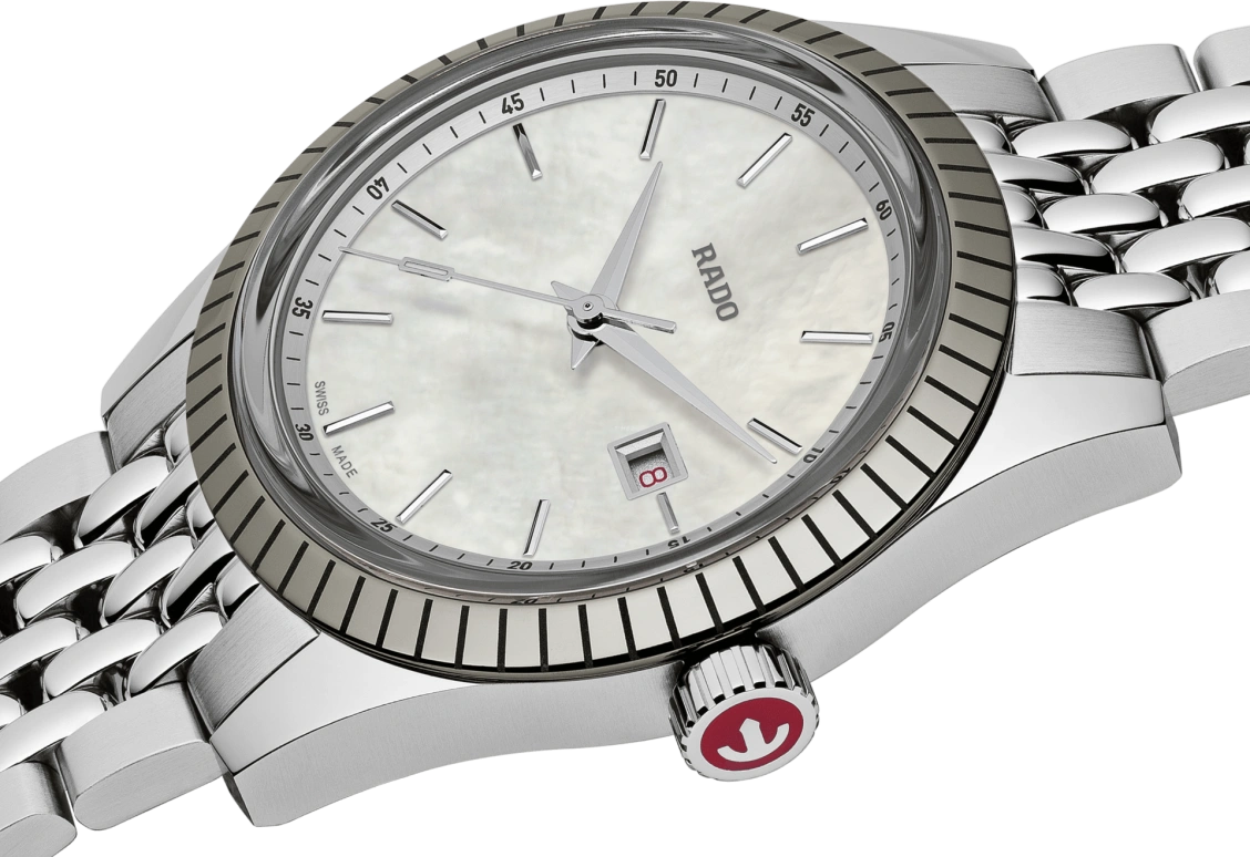Rado,HyperChrome 35mm,35mm,Stainless Steel,White,Quartz,Day,In-house Caliber,R33104918