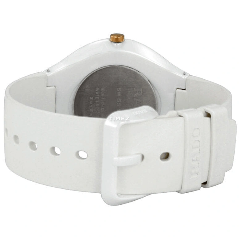 Rado,True Round 39mm,39mm,Ceramic,White,Quartz,Sapphire,Crystal Glass,Round,R27957109