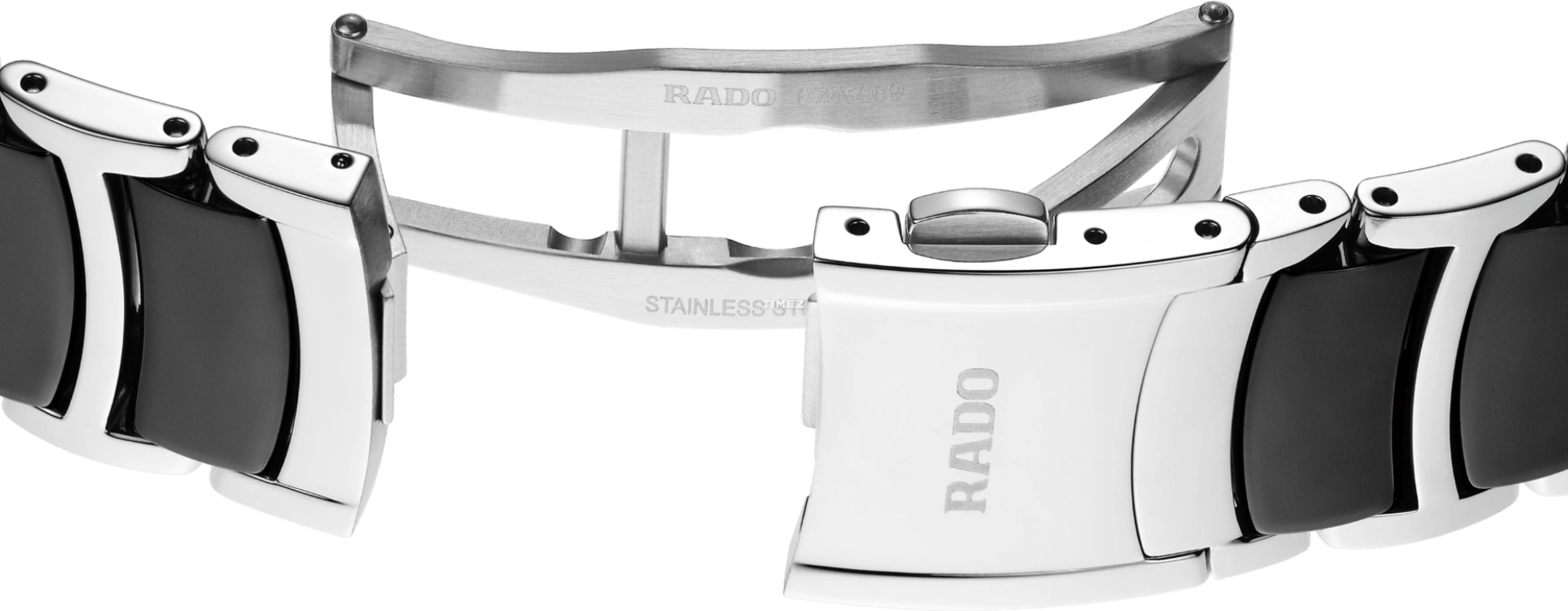 Rado,Centrix 39.50mm,39.50mm,Stainless Steel,Grey,Black,Automatic,In-house Caliber,Sapphire,Crystal Glass,R30012152
