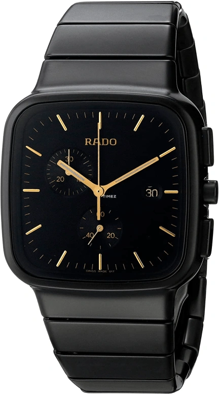 Rado,RX 37mm,37mm,Ceramic,Black,Quartz,Chronograph,Day,R28886172