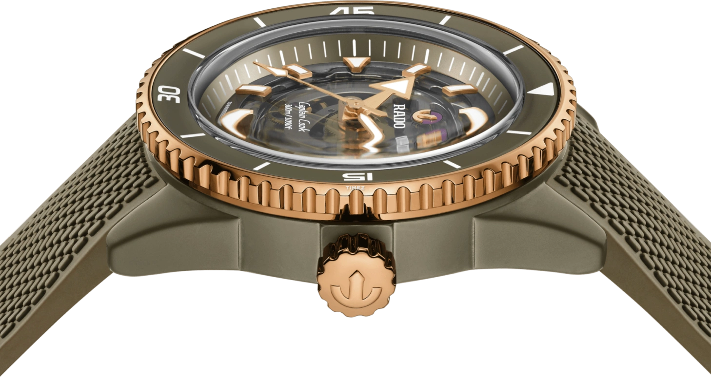 Rado,Captain Cook 43mm,43mm,Ceramic,Grey,Automatic,80hours,In-house Caliber,R32150168
