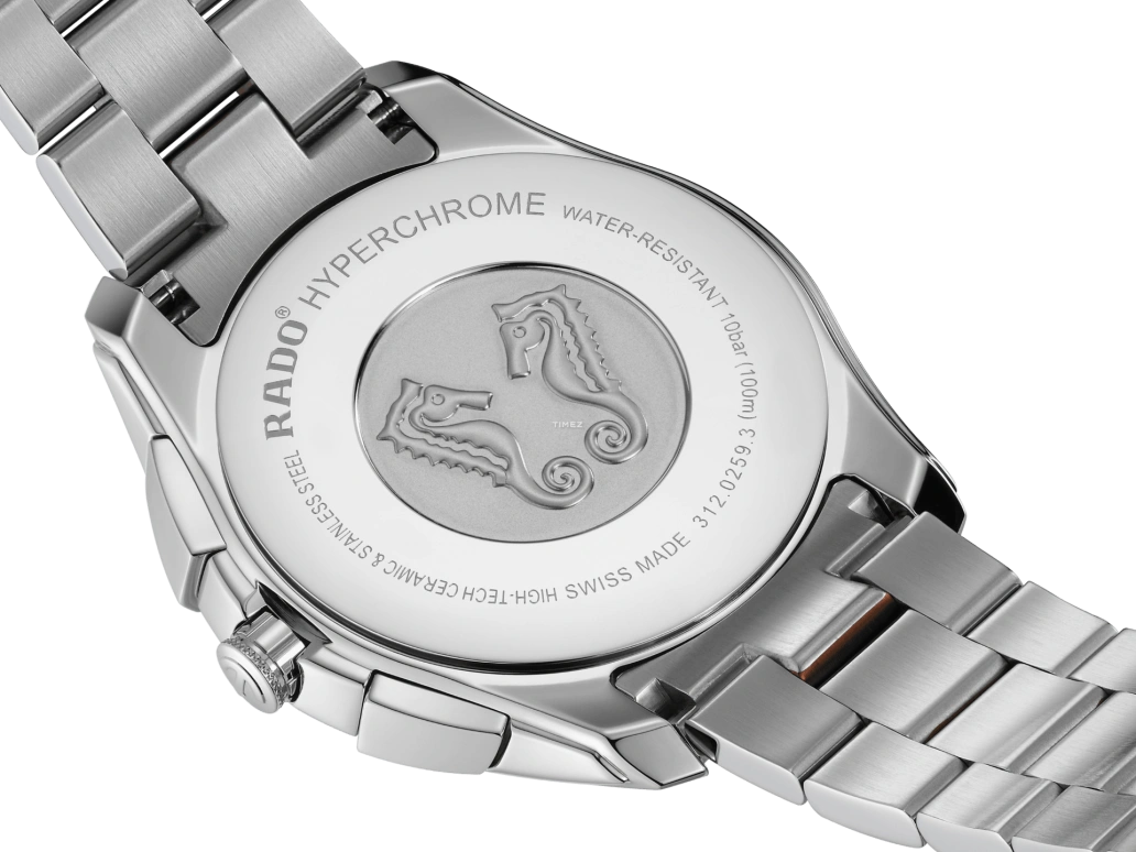 Rado,HyperChrome 44.90mm,44.90mm,Stainless Steel,Black,Grey,Quartz,Day,Sapphire,Crystal Glass,R32259173