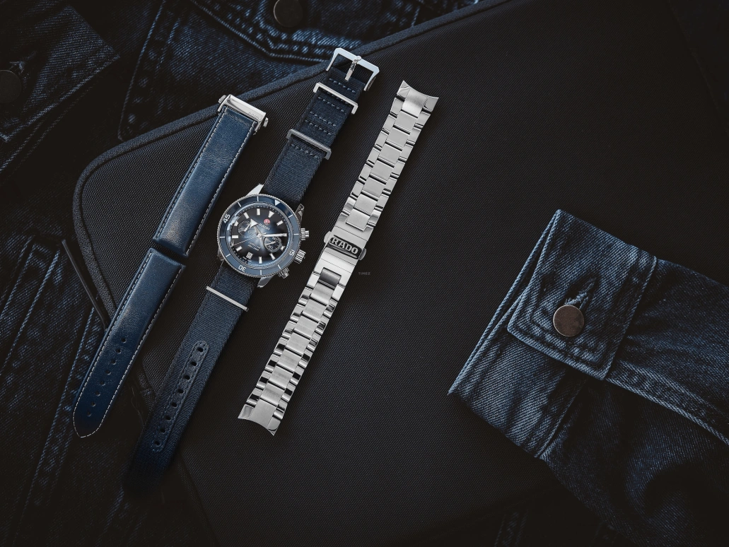 Rado,Captain Cook 43mm,43mm,Stainless Steel,Blue,Automatic,Chronograph,Day,R32145208