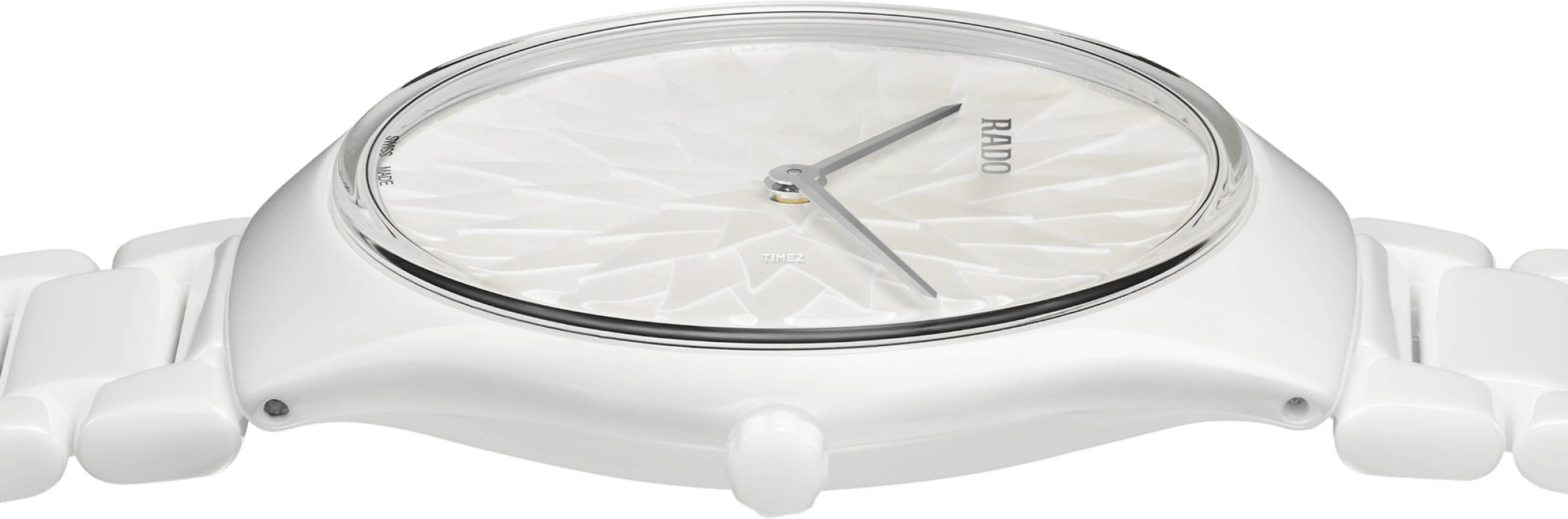 Rado,True Thinline 40mm,40mm,Ceramic,White,Grey,Automatic,Round,White,R27118902