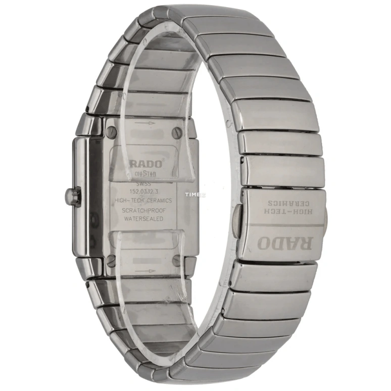 Rado,DiaStar 29x25mm,29x25mm,Ceramic,Black,Quartz,Day,Square,152,152.0332.3