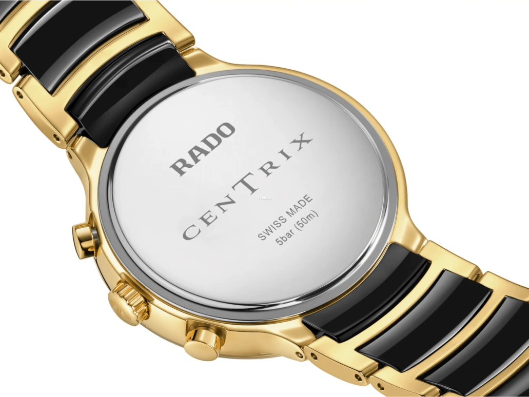 Rado,Centrix 41mm,41mm,Stainless Steel,Ceramic,Black,Quartz,Chronograph,Day,Anti-magnetic,R30211152