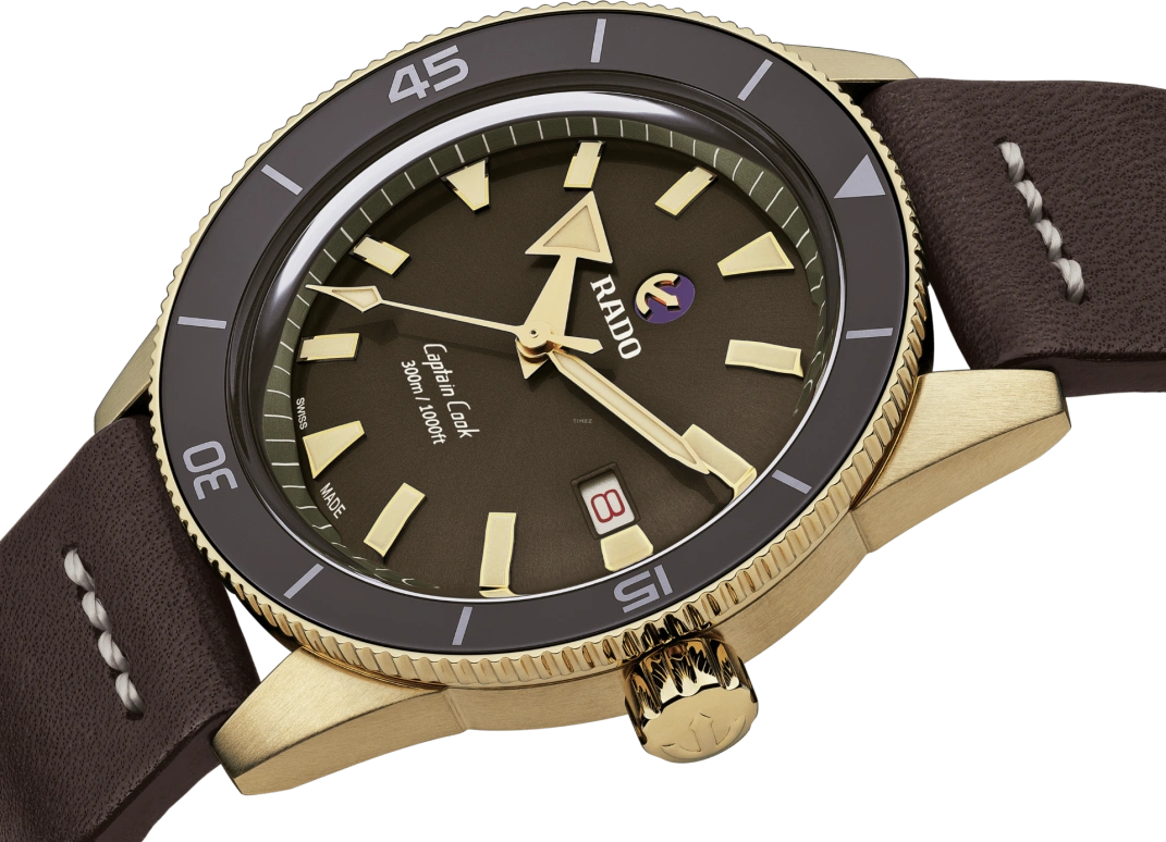 Rado,Captain Cook 42mm,42mm,Ceramic,Bronze,Stainless Steel,Brown,Automatic,Date,Anti-magnetic,R32504306