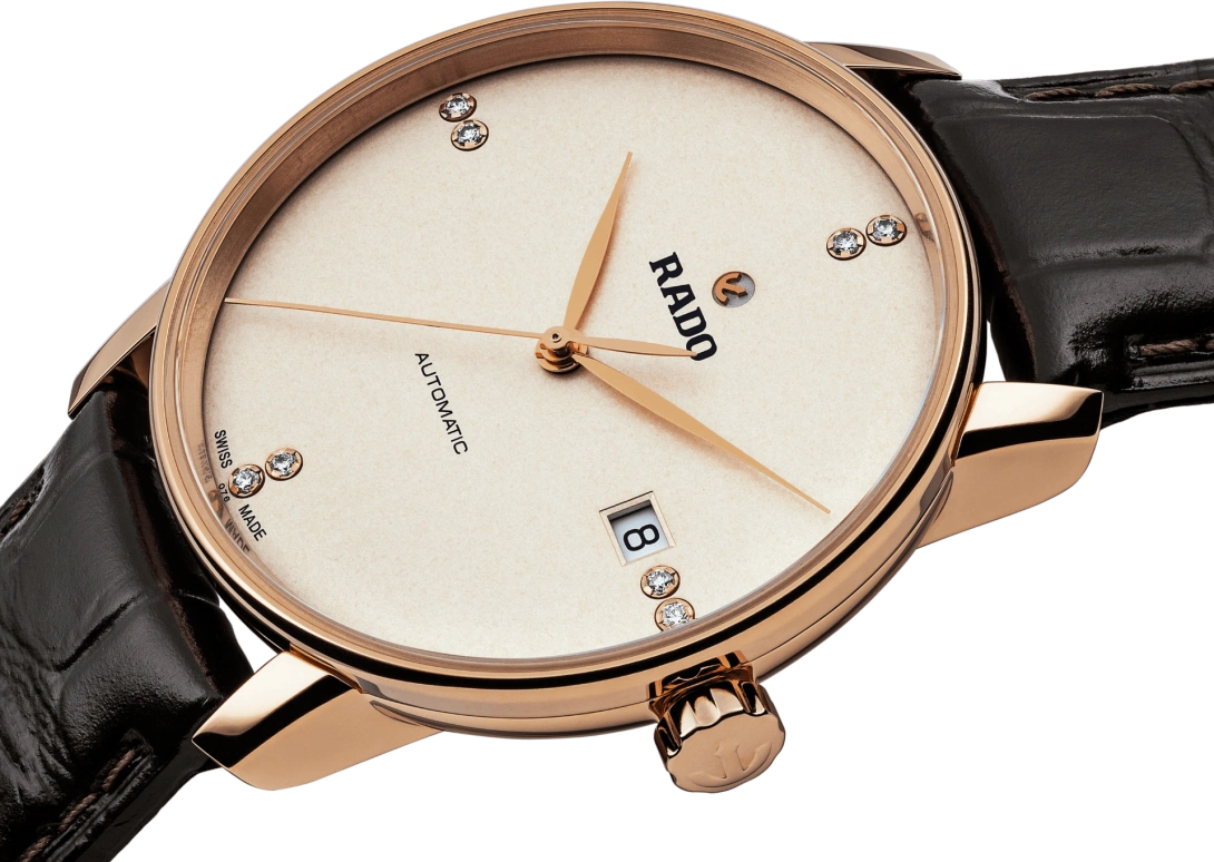 Rado,Coupole 37.70mm,37.70mm,Stainless Steel,Cream,Automatic,Day,In-house Caliber,R22861765