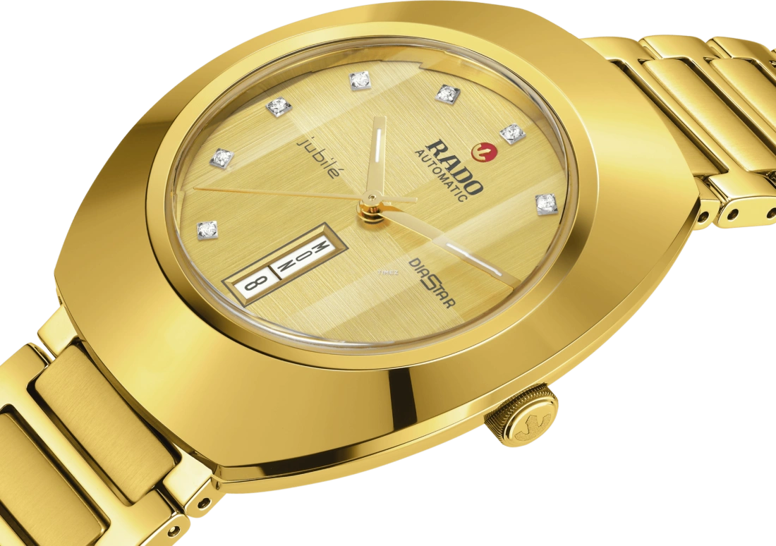 Rado,The Original 38mm,38mm,Stainless Steel,Gold,Automatic,Date,Day,Anti-magnetic,R12161733