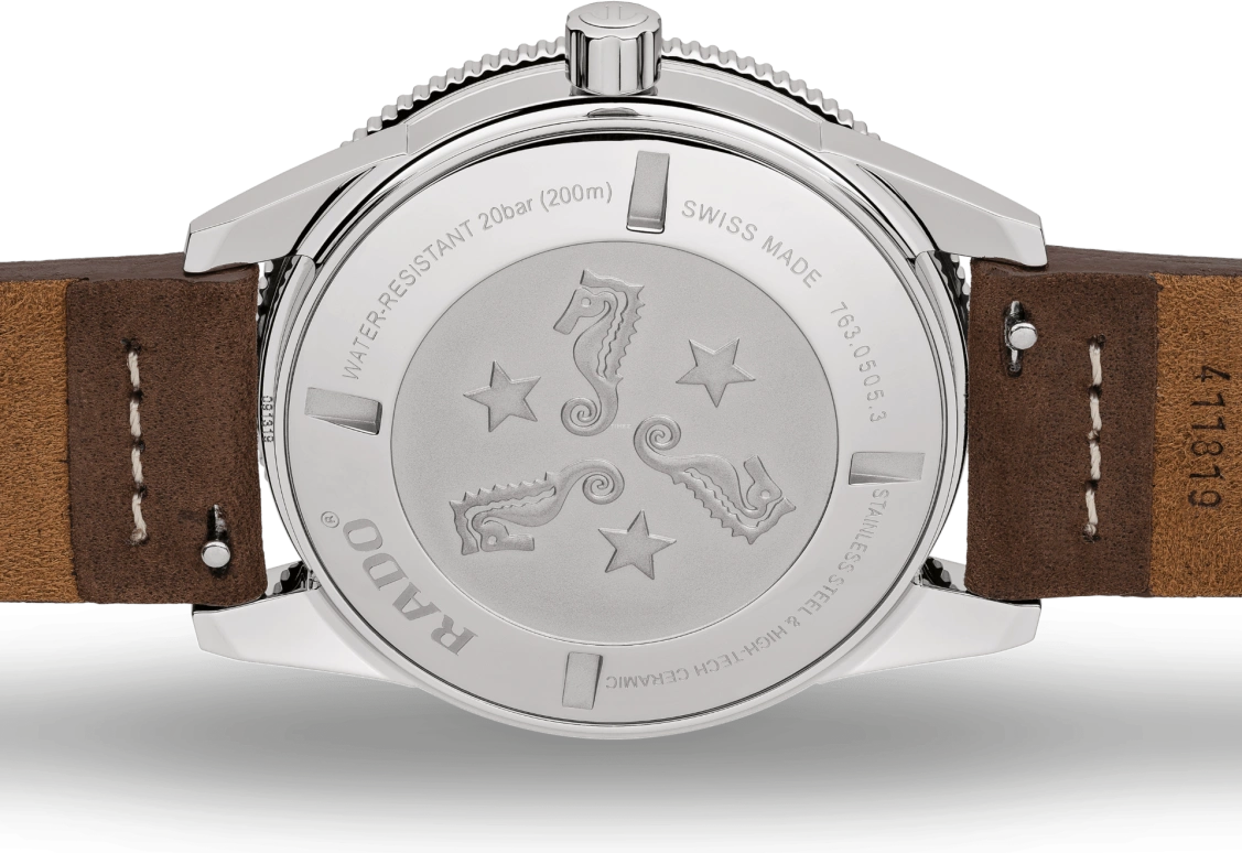 Rado,Captain Cook 42mm,42mm,Ceramic,Stainless Steel,Brown,Automatic,Date,Anti-magnetic,R32505305