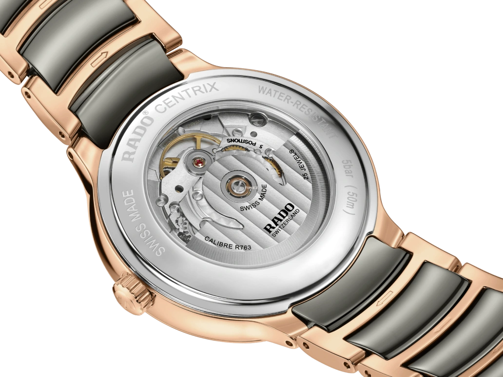 Rado,Centrix 39.50mm,39.50mm,Stainless Steel,White,Automatic,Day,In-house Caliber,R30017722