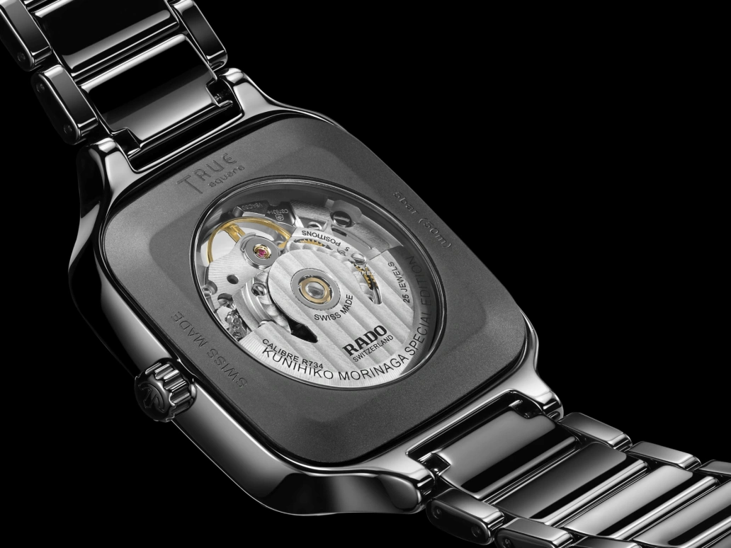 Rado,True Square 38mm,38mm,Ceramic,Grey,Automatic,In-house Caliber,Sapphire,Crystal Glass,R27086172