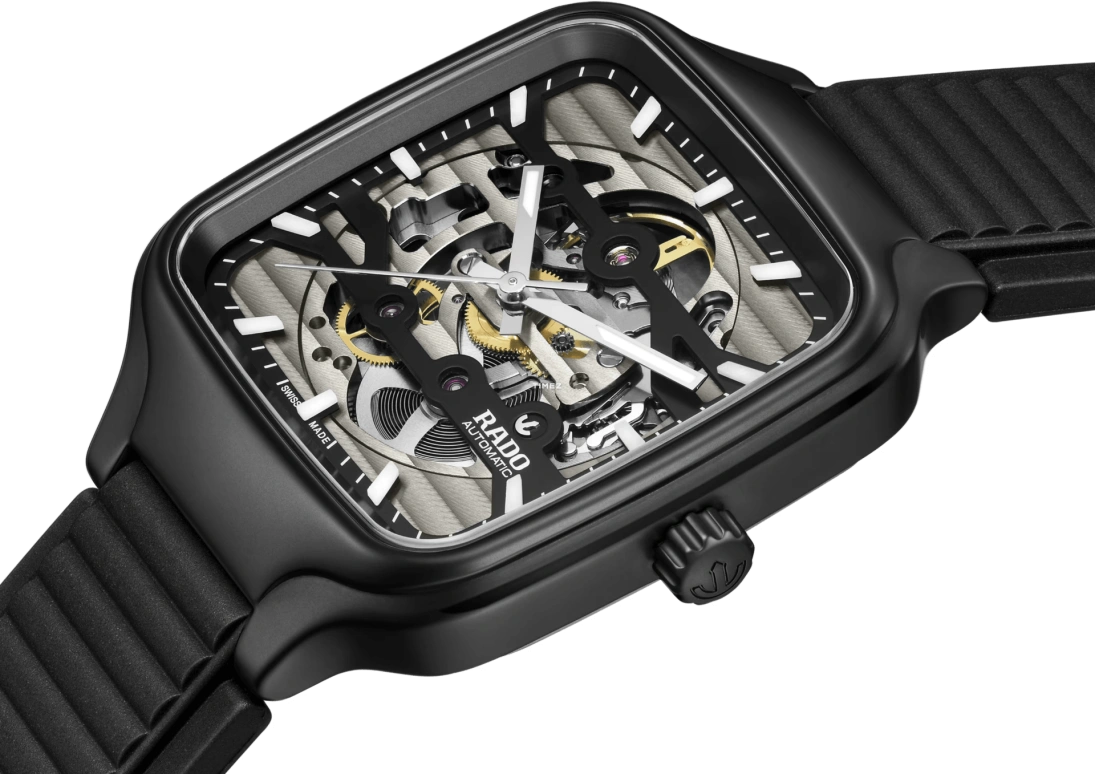 Rado,True Square 38mm,38mm,Ceramic,Black,Automatic,80hours,In-house Caliber,R27197169