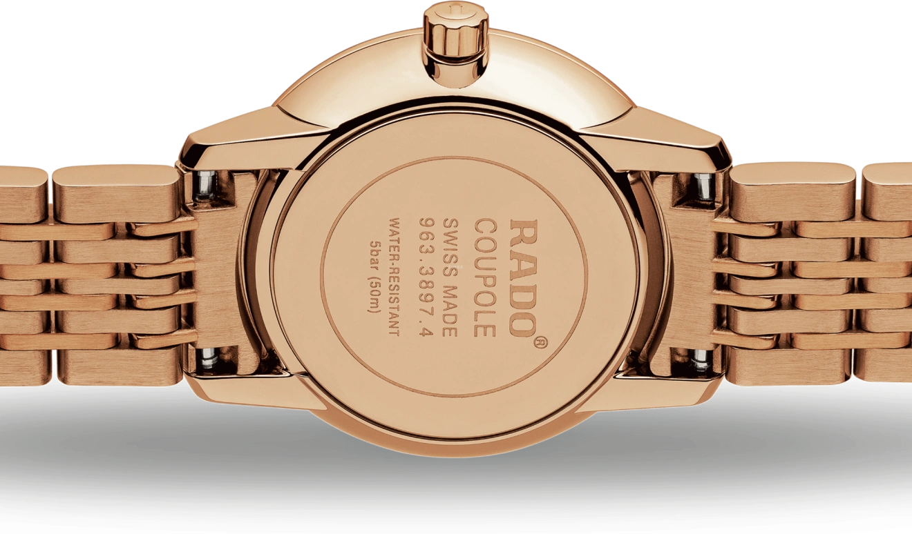 Rado,Coupole 27mm,27mm,Stainless Steel,White,Quartz,In-house Caliber,Sapphire,R22896924